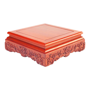 红木底座实木质托架加高垫高石头香炉摆件佛像工艺品花瓶酒坛花盆