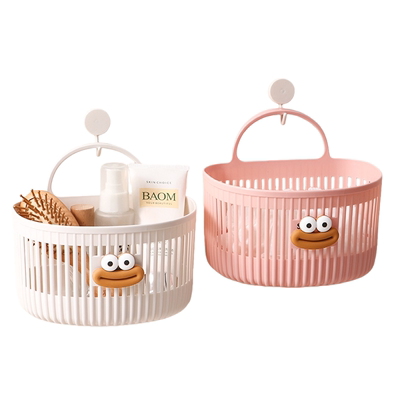 免打孔壁挂沥水通风收纳篮送挂钩