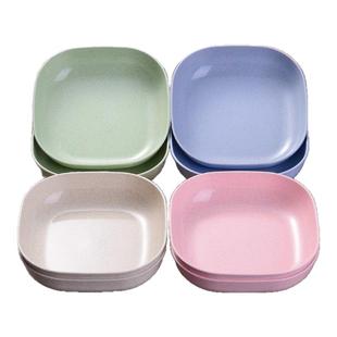 吐骨碟子家用小盘碟蛋糕点心盘子餐桌骨头碟垃圾盘沙拉碗小麦秸秆