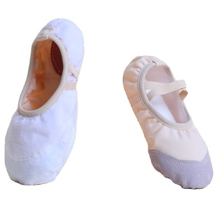 儿童舞蹈鞋加绒加厚免系带练功鞋女童冬季保暖软底跳舞鞋中国舞鞋