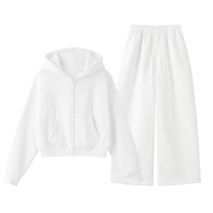 ZzZHANG｜m*u系松弛穿搭_26春休闲连帽卫衣卫裤打底裙裤套装