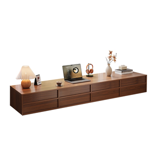 实木飘窗抽屉收纳置物柜卧室阳台飘窗书柜杂物柜储物一体款柜子