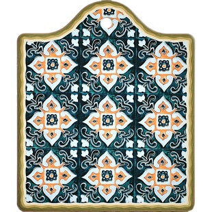 摩洛哥风情旧日时光中古风陶瓷餐垫锅垫盘子隔热垫复古花砖餐具垫