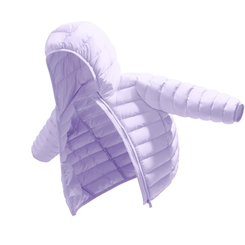 棉致女童羽绒服轻薄款2025新款男童冬季外套儿童女孩冬装上衣开衫