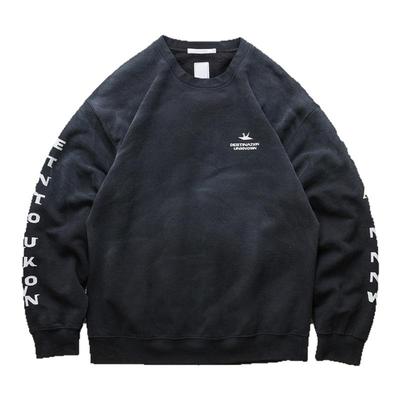 LIBERAIDERS做旧水洗印花卫衣