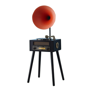 欧蒂诺现代法式欧美式复古留声机电唱机蓝牙音响大喇叭黑胶唱片机