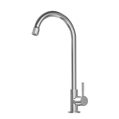 浪鲸可旋转阳台不锈钢厨房水龙头