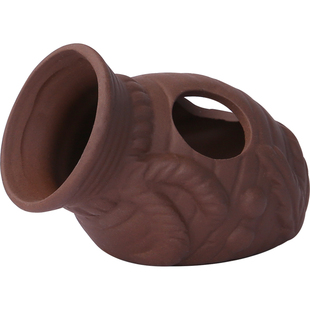 鱼缸躲避屋慈鲷异形小鱼躲避罐迷你鹦鹉陶罐虾屋虾窝造景石躲避洞