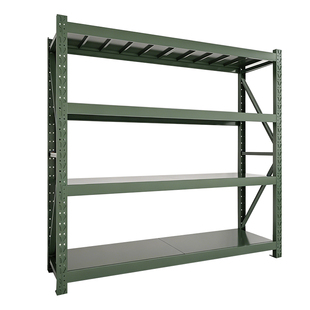 军绿色加厚应急物资重型仓库货架多层仓储铁架子储藏室库房储物架