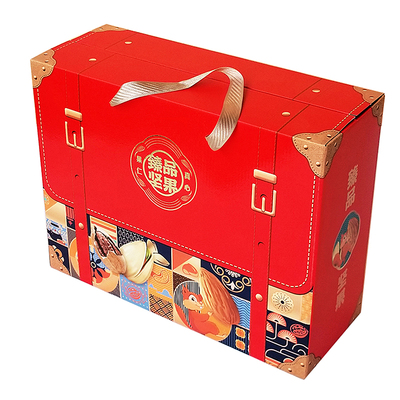 新款坚果干果红枣礼盒包装盒大号