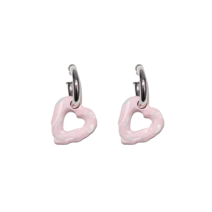 Ameistudio阿希哥同款欧美小众设计爱心耳环甜甜圈时尚耳钉耳饰女