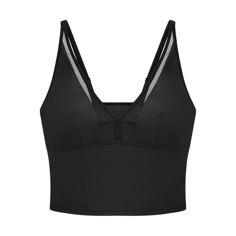 EAZMOL大胸显小内衣女春夏新品美背文胸一体背心性感白色蕾丝胸罩