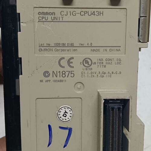 溢价-PLC CPU模块 型号CJ1G-CPU43H 版本4
