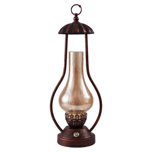 充电复古煤油灯中式台灯老上海民国卧室床头灯饰书房书桌怀旧灯具