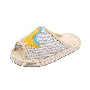 宝宝拖鞋夏季软底学步布鞋1-3-7岁儿童布拖鞋室内居家男童女5亚麻