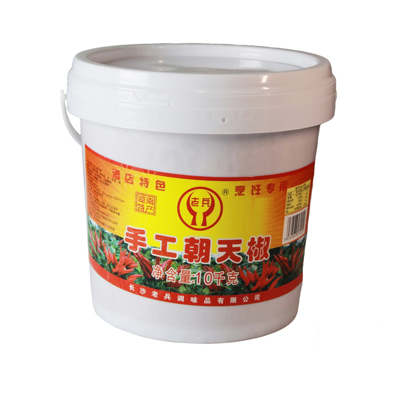 老兵保良手工朝天椒粉大桶装湖南