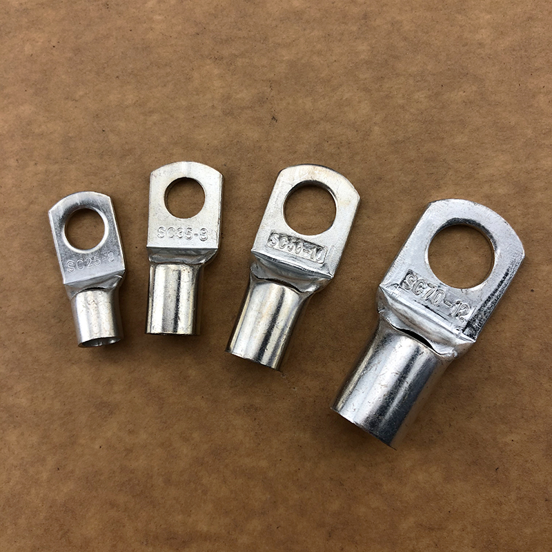 紫铜SC50-8/10窥口铜接线端子/铜端子/线鼻子/铜接头50平方加厚