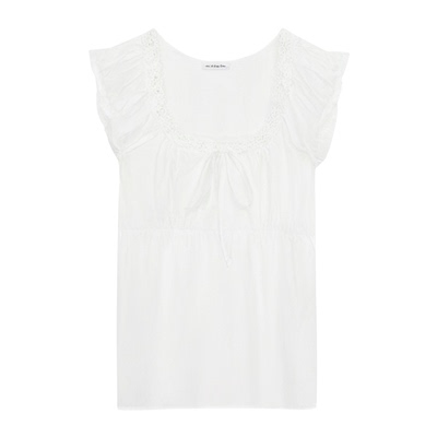 BM背心女性感花边系带蝴蝶结2026夏季新款宽松百搭收腰无袖上衣