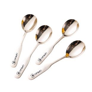 卡皮巴拉316不锈钢勺子家用汤匙长柄儿童吃饭汤勺创意可爱调羹圆