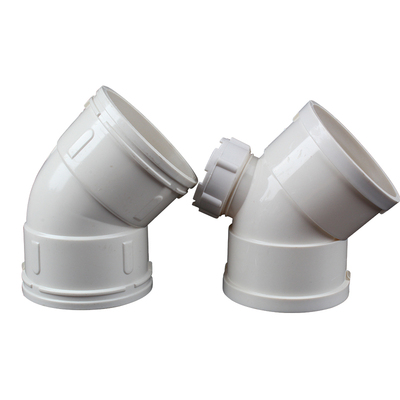 pvc45度弯头直弯pvc检查口下水管