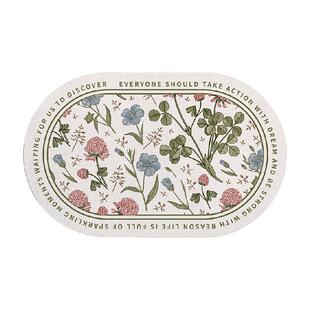 大江浴室地垫卫生间门口吸水地垫厕所洗手间门口防滑垫子