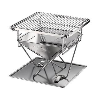 柯曼小型折叠焚火台烧烤炉X-minipro不锈钢户外烤肉BBQ烤箱三人用