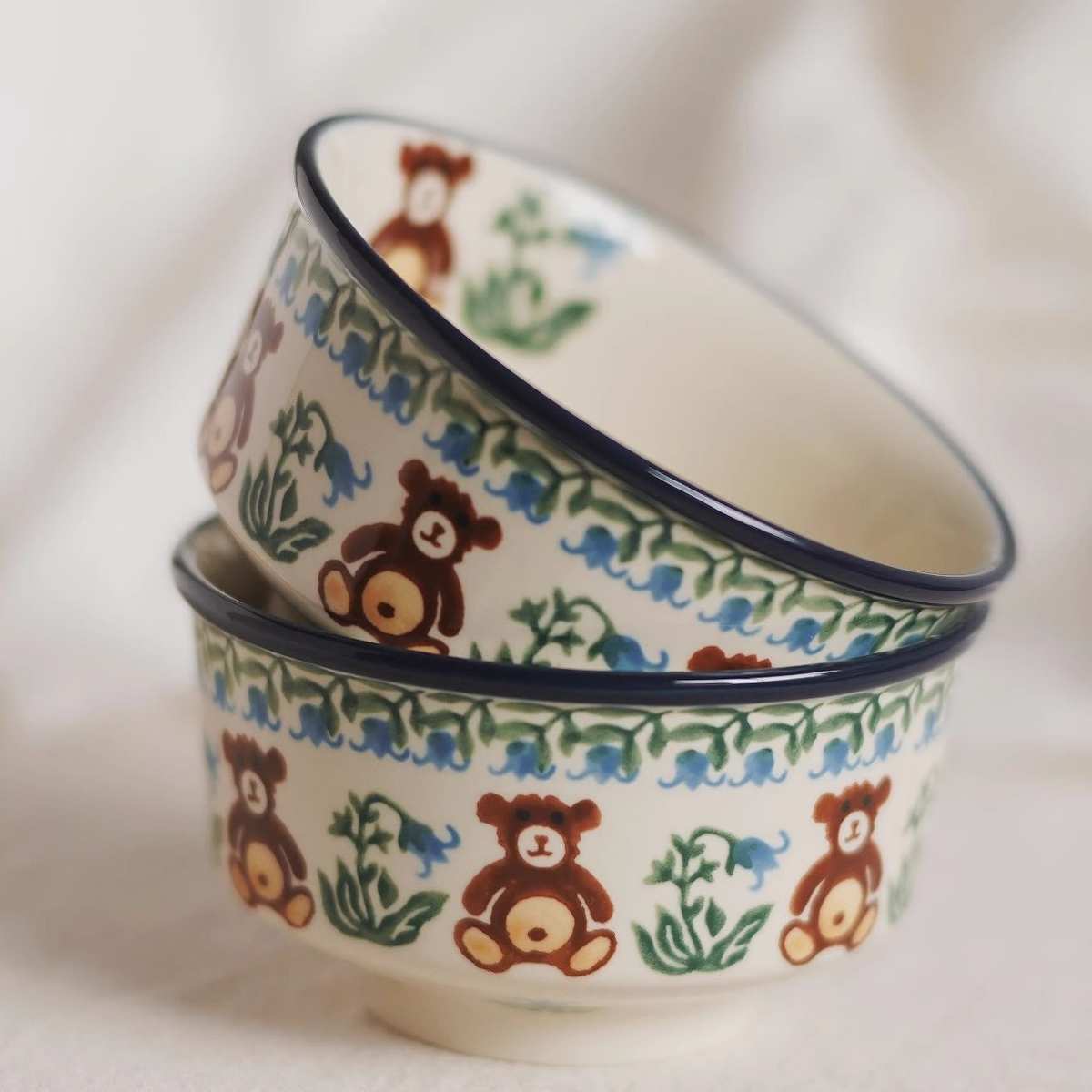 日墨瓦轻奢欧式复古陶瓷碗碟套装北欧风家用碗盘筷餐具乔迁送礼物