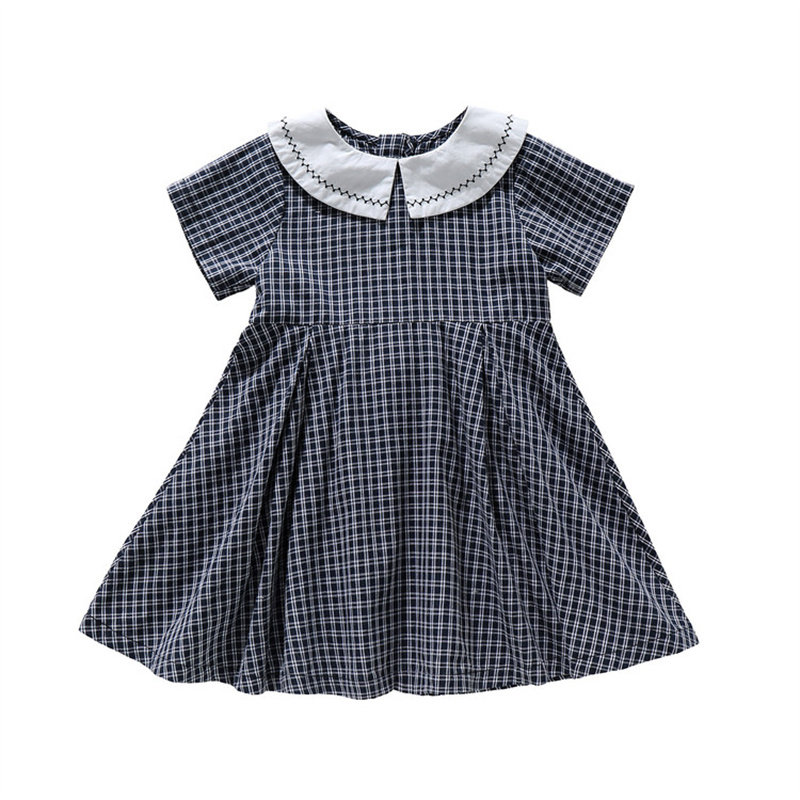 女童韩系格子裙时尚夏季新品