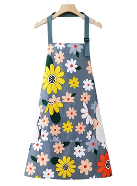 时尚洋气围裙防水防油工作服女