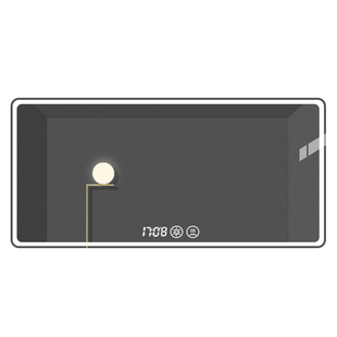 智能浴室镜触摸屏led带灯挂墙式家用洗手卫生间镜子防雾厕所定制