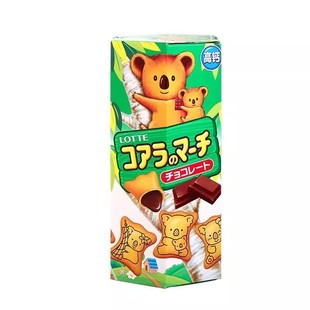 Lotte乐天小熊饼干37g独立包装进口夹心巧克力熊仔饼休闲儿童零食