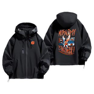 街头霸王6桑吉尔夫老桑联名开衫夹克男装冲锋外套春秋季游戏周边