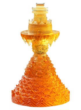 古法琉璃须弥山装饰摆件