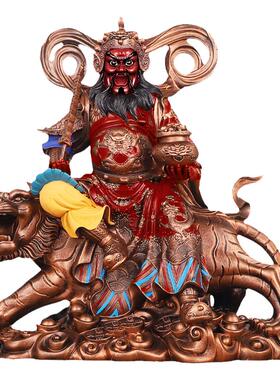 树脂赵公明五路财神红衣佛像摆件