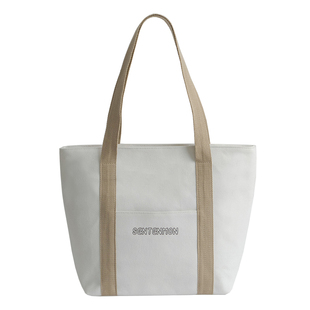 韩版帆布女包2025新款大容量简约学生书包百搭单肩手提托特大包包