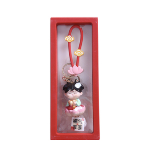 西安文创纪念品唐仕女钥匙扣2026新款古风挂件洛阳伴手礼物特产色