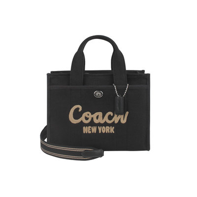 【自营】中国香港直邮COACH/蔻驰 女士牛仔帆布托特包手提包CP164