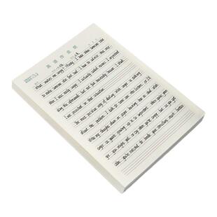 维克多利20本英语作业纸16k四线格纸A4双色加厚英语稿纸小学初中生标准英文练习练字纸单词听写纸英文活页纸