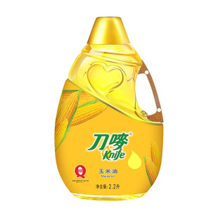 刀唛/Knife玉米油2.2L非转基因压榨家用桶装油烘焙食用油