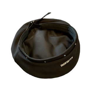 日系黑色字母贝雷帽女复古英伦ins蓓蕾画家帽薄款百搭显脸小帽子