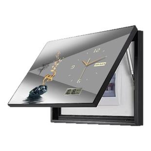 精梭福鹿电表箱装饰画日历挂钟配电箱遮挡现代轻奢电子钟挂画