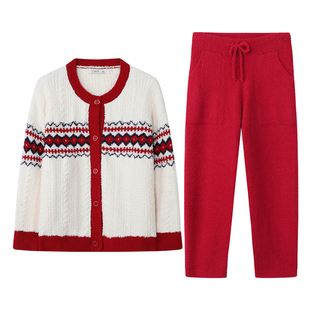 达尔丽出众 | 半边绒保暖加绒睡衣女秋冬2025新款长袖家居服套装