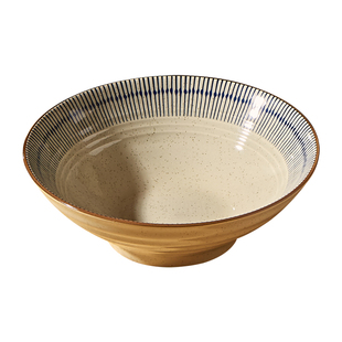 日式复古陶瓷拉面碗8寸斗笠碗家用2025新款吃面大碗泡面螺蛳粉碗