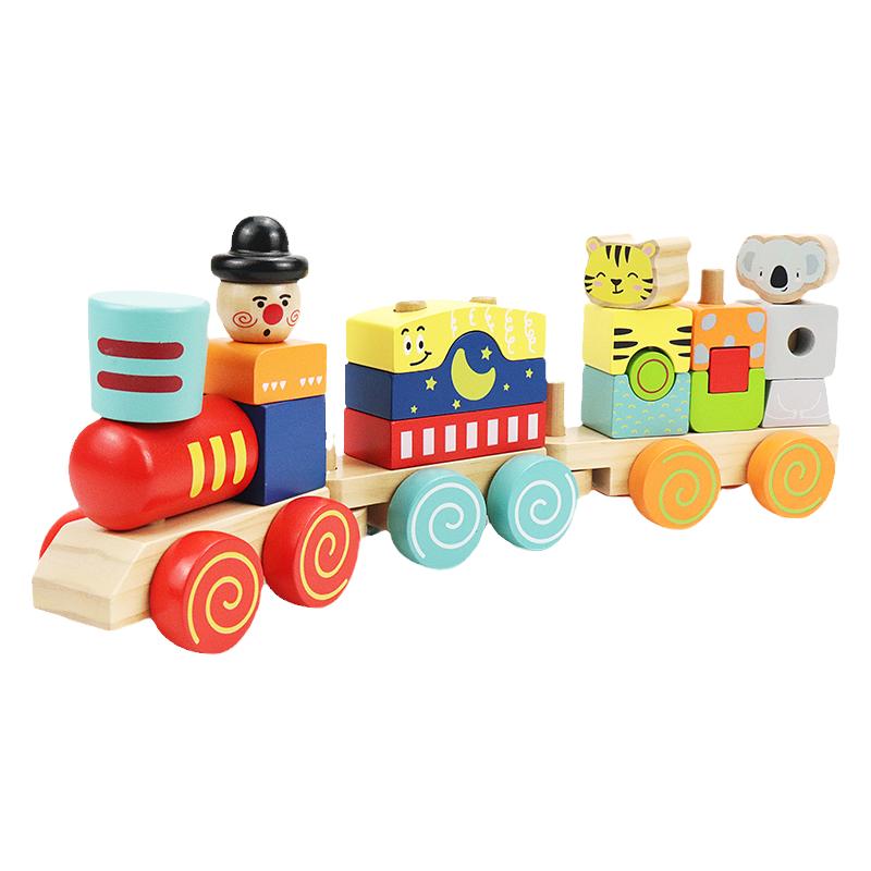 冰淇淋玩具车消防车运输车女孩儿童早教益智趣味可爱礼物环保木制