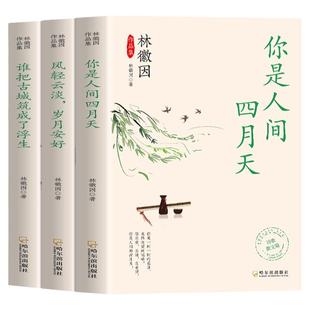 全套3册林徽因文集 你是那人间四月天风轻云淡岁月安好谁把古城筑成了浮生 诗集散文小说作品全集 民国三大才女之一女性人物传书籍