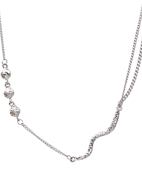 美式双层叠戴项链轻奢小众设计感