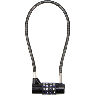 钢丝密码锁储物柜文件柜门柜子自行车头盔玻璃门u型锁衣柜锁挂锁