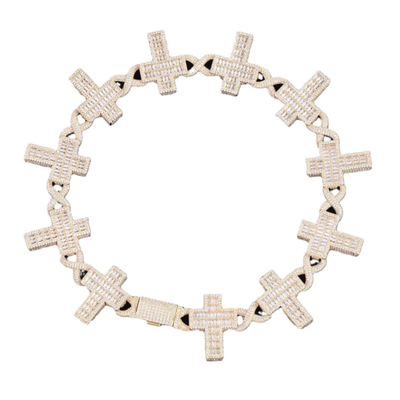 Mr.Bling莫比乌斯混镶十字架项链