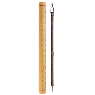 梅林笔庄小楷毛笔书法专用狼毫兼毫毛笔专业级小毛笔簪花钟繇勾线瘦金体初学者入门练字帖临摹套装古竹小楷笔