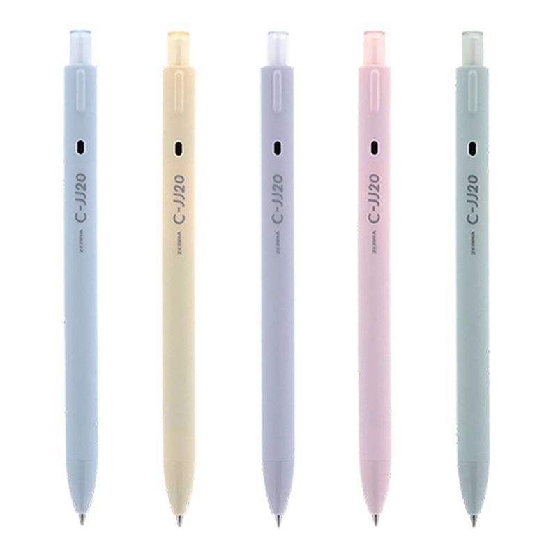 ZEBRA斑马JJ20云朵限定马卡龙色大容量刷题考试0.5mm按动中性笔黑